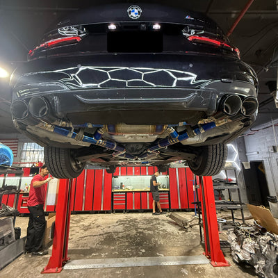 SP Performance Full Titanium Catback Non Resonated Valved Exhaust M340i